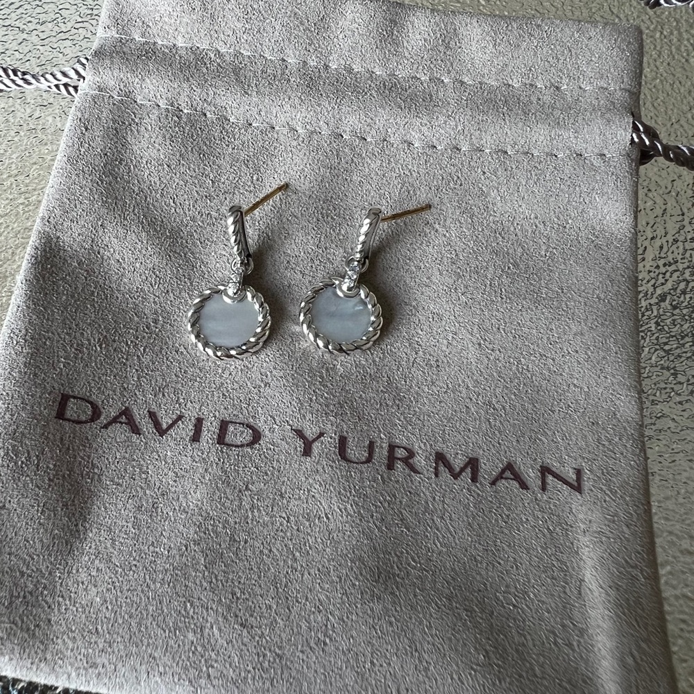 David Yurman Sterling Silver Elements Drop Earrings